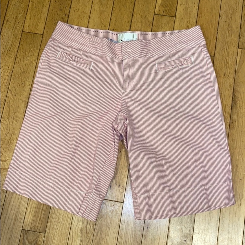 Anthropologie - Elevenses stripe shorts pants bottoms